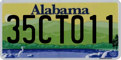 AL license plate 35CT011