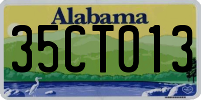 AL license plate 35CT013