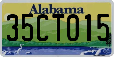 AL license plate 35CT015