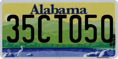 AL license plate 35CT050