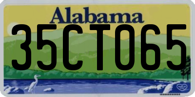 AL license plate 35CT065