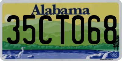 AL license plate 35CT068