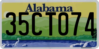 AL license plate 35CT074