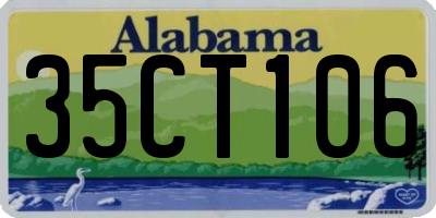 AL license plate 35CT106
