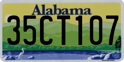 AL license plate 35CT107