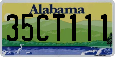 AL license plate 35CT111