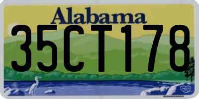 AL license plate 35CT178