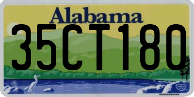 AL license plate 35CT180