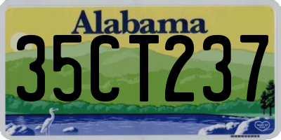 AL license plate 35CT237