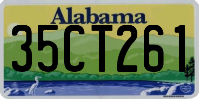 AL license plate 35CT261