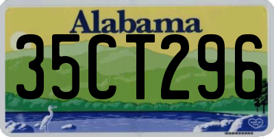 AL license plate 35CT296