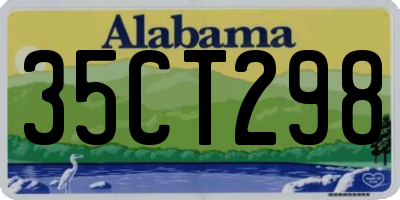 AL license plate 35CT298