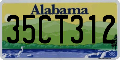 AL license plate 35CT312