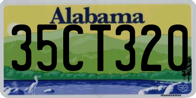 AL license plate 35CT320