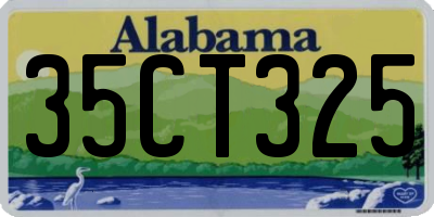 AL license plate 35CT325