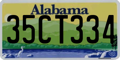 AL license plate 35CT334