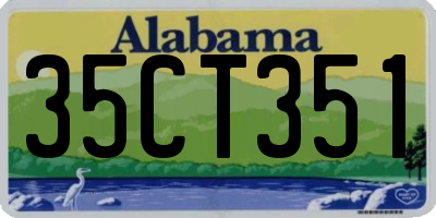 AL license plate 35CT351