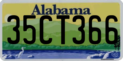 AL license plate 35CT366