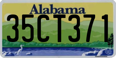 AL license plate 35CT371