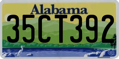 AL license plate 35CT392