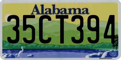 AL license plate 35CT394