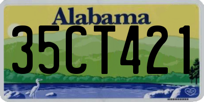 AL license plate 35CT421