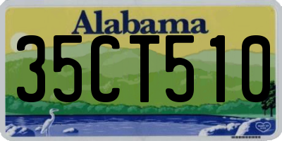 AL license plate 35CT510