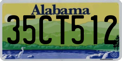 AL license plate 35CT512