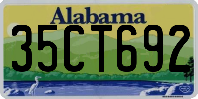 AL license plate 35CT692