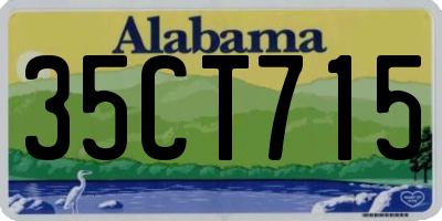 AL license plate 35CT715