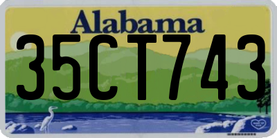 AL license plate 35CT743