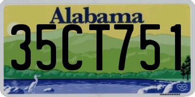 AL license plate 35CT751