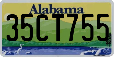 AL license plate 35CT755