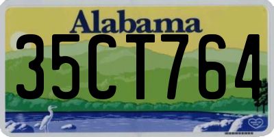 AL license plate 35CT764
