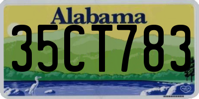 AL license plate 35CT783