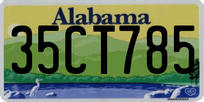 AL license plate 35CT785