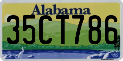 AL license plate 35CT786