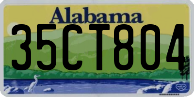 AL license plate 35CT804