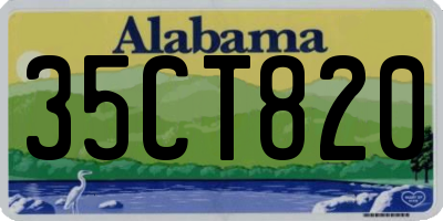 AL license plate 35CT820