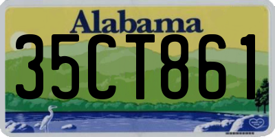 AL license plate 35CT861