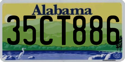 AL license plate 35CT886