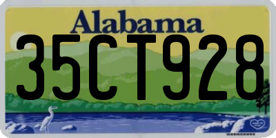AL license plate 35CT928