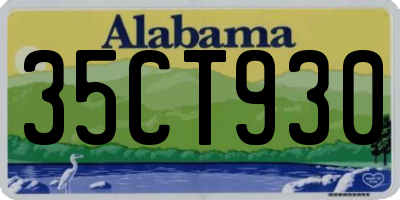AL license plate 35CT930