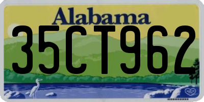AL license plate 35CT962