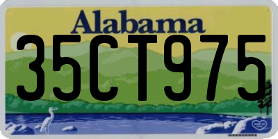 AL license plate 35CT975