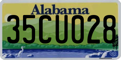 AL license plate 35CU028
