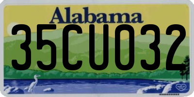 AL license plate 35CU032