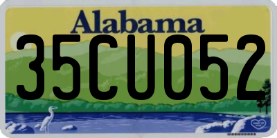 AL license plate 35CU052