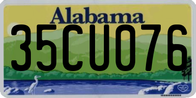 AL license plate 35CU076