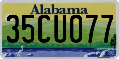 AL license plate 35CU077